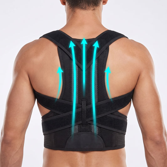 PosturePro Posture Corrector - Black, worn