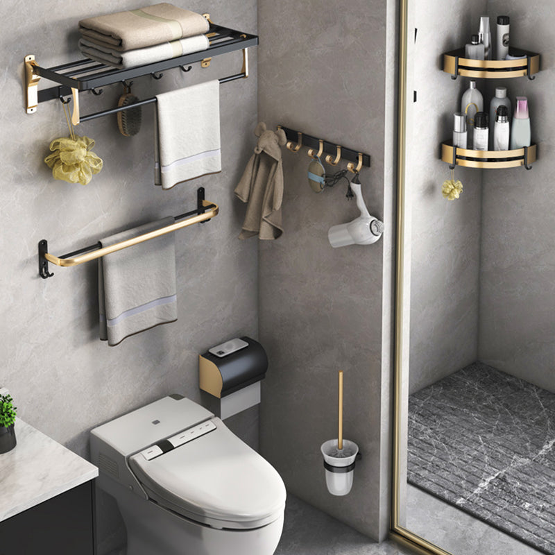 Luxury Black Brass Bathroom Accessories Set