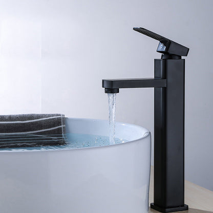 Commercial Stainless Steel Bathroom Faucet with Long Hose