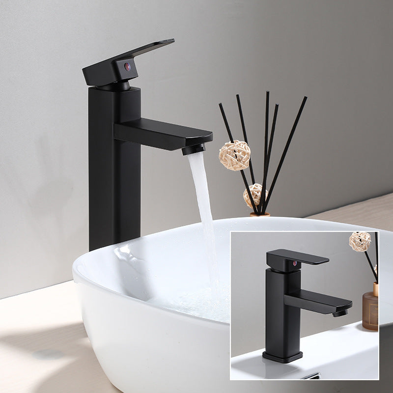 Commercial Stainless Steel Bathroom Faucet with Long Hose