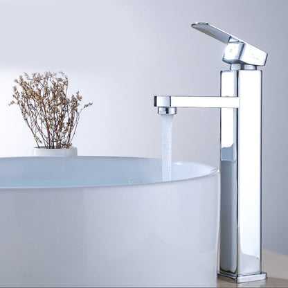 Commercial Stainless Steel Bathroom Faucet with Long Hose