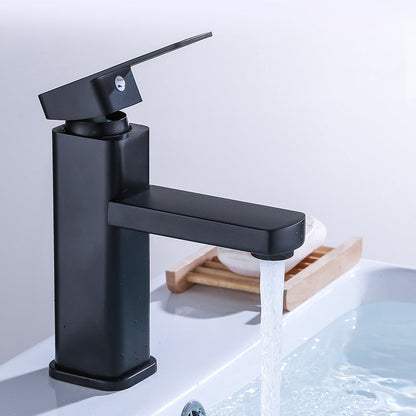 Commercial Stainless Steel Bathroom Faucet with Long Hose