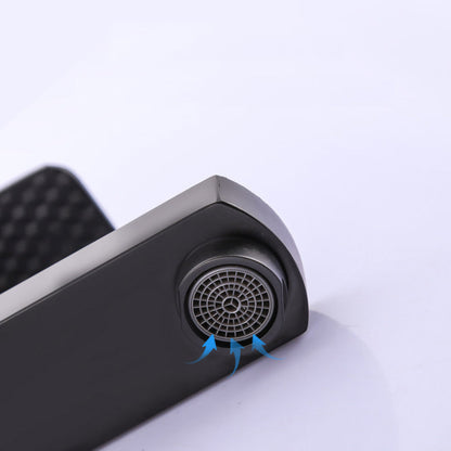 Commercial Stainless Steel Bathroom Faucet with Long Hose