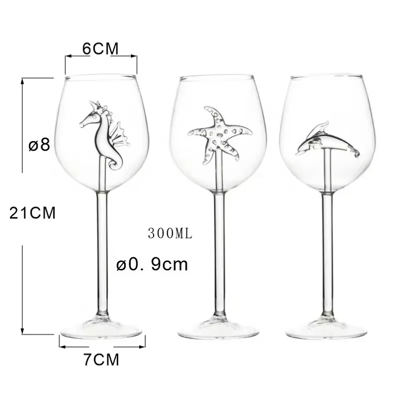 Ocean Life Dolphin Seahorse Glasses