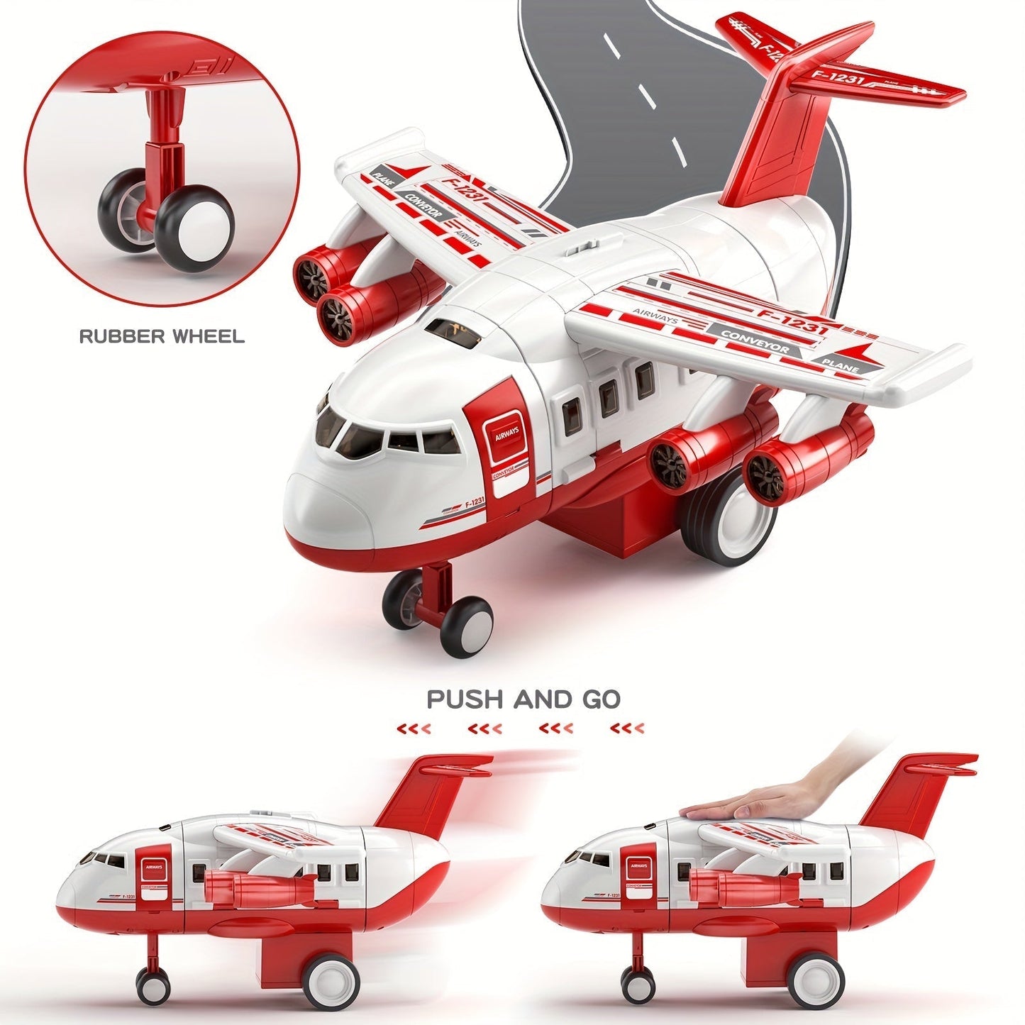 Exciting Rescue Playset Airplane Fire Truck Toy