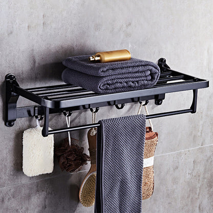 Stylish 5-Piece Bathroom Set with Shelf and Towel Bar