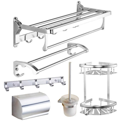 Stylish 5-Piece Bathroom Set with Shelf and Towel Bar - Yeezlab