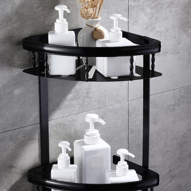 Stylish 5-Piece Bathroom Set with Shelf and Towel Bar