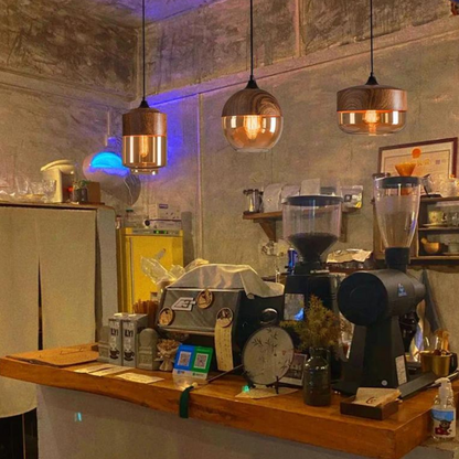 Modern Wooden Pendant Light NordLuna