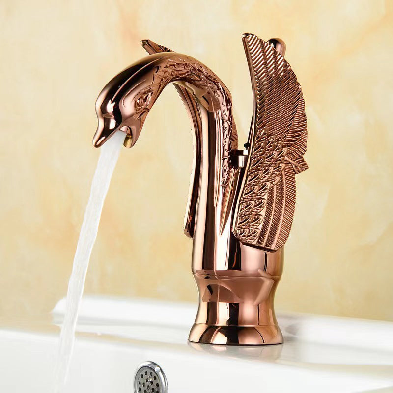 Luxury Brass Single Handle Bathroom Faucet