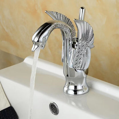 Luxury Brass Single Handle Bathroom Faucet