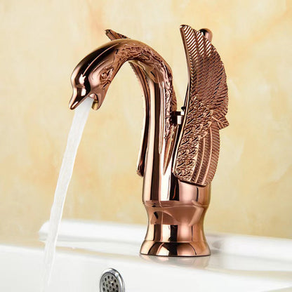 Luxury Brass Single Handle Bathroom Faucet