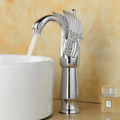Luxury Brass Single Handle Bathroom Faucet