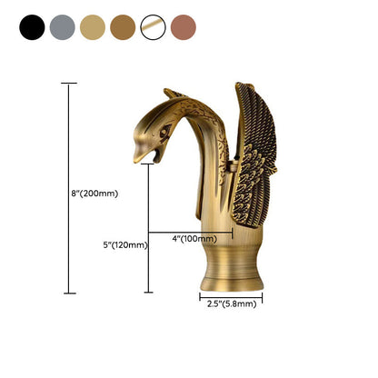 Luxury Brass Single Handle Bathroom Faucet