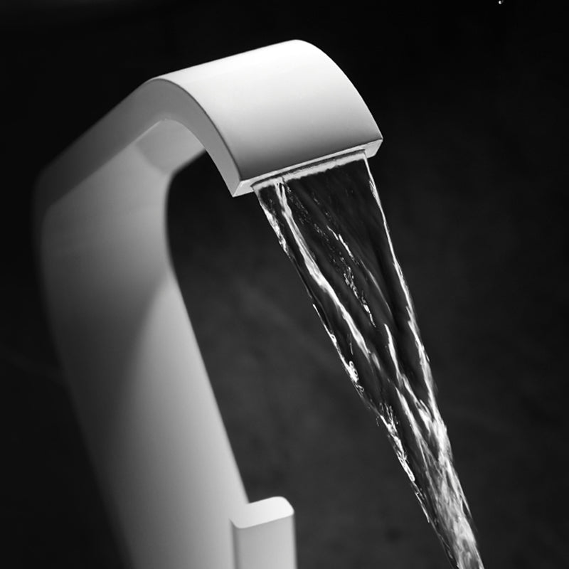 Luxury Widespread Bathroom Sink Faucet with Waterfall Spout