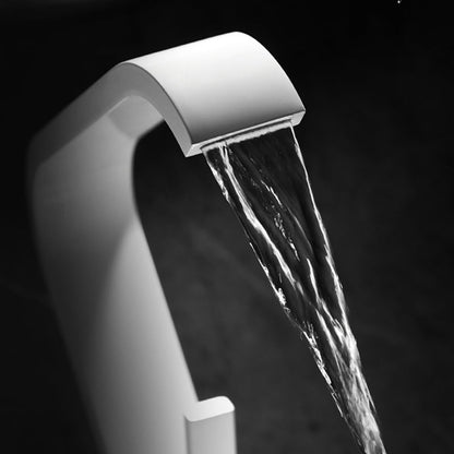 Luxury Widespread Bathroom Sink Faucet with Waterfall Spout