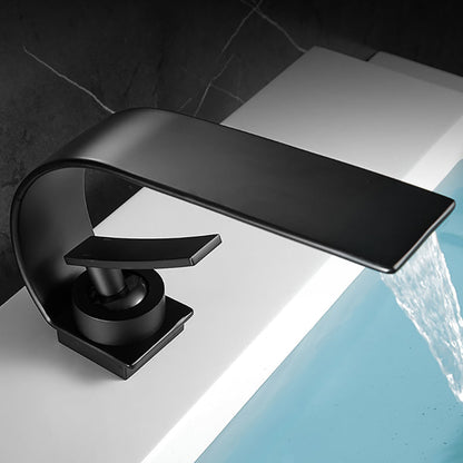 Luxury Widespread Bathroom Sink Faucet with Waterfall Spout