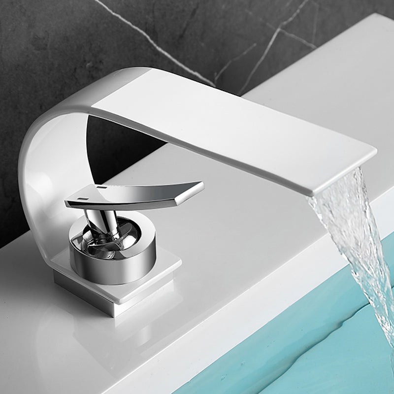 Luxury Widespread Bathroom Sink Faucet with Waterfall Spout