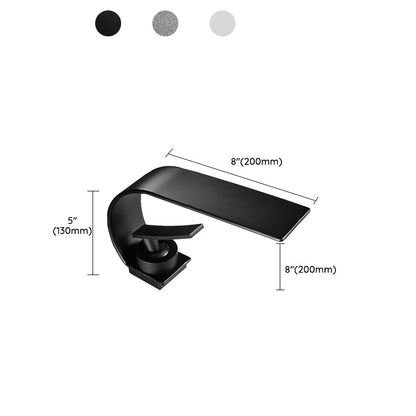 Luxury Widespread Bathroom Sink Faucet with Waterfall Spout