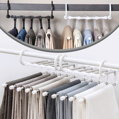Space-Saving 5-in-1 Rack Hanger Organizer