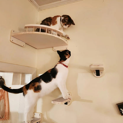 Cat Tower Wall Shelf with Scratch Pad