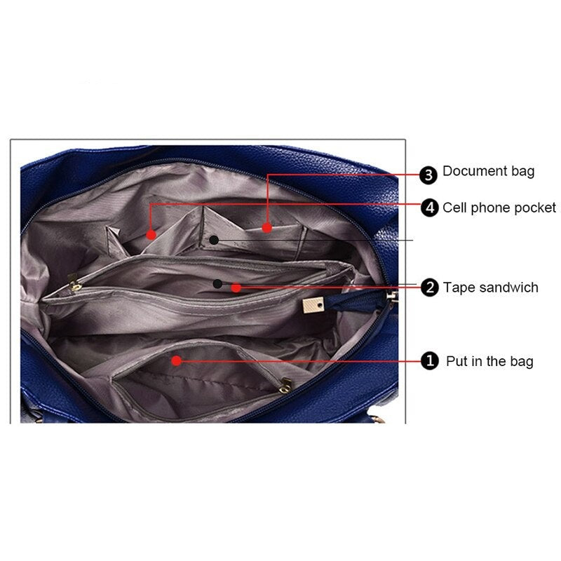 Luxury Genuine Leather Ladies Tote Bag