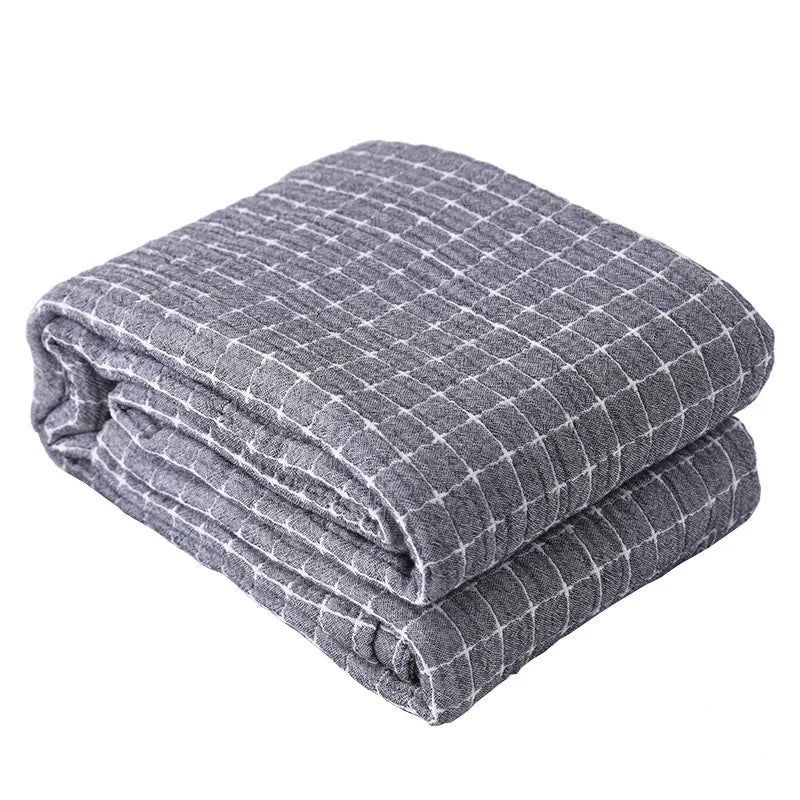 Lightweight Cozy Cotton Throw Blanket