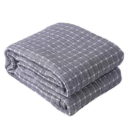 Lightweight Cozy Cotton Throw Blanket