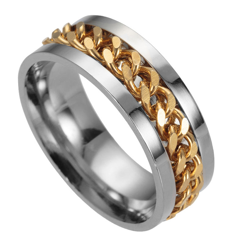 Durable Metal Rotating Chain Necklace