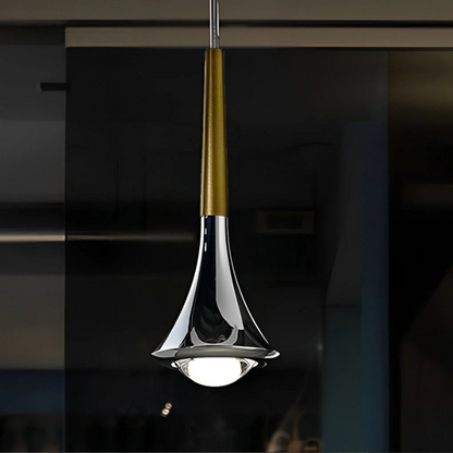 Sleek Metal Drop Pendant Light