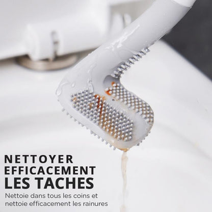 Extended Handle Toilet Brush Cleaner