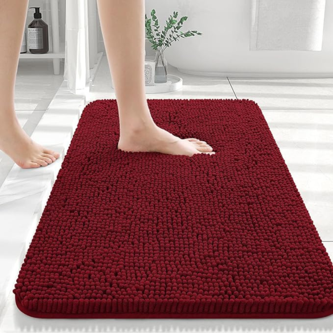 Plush Bathroom Floor Mat