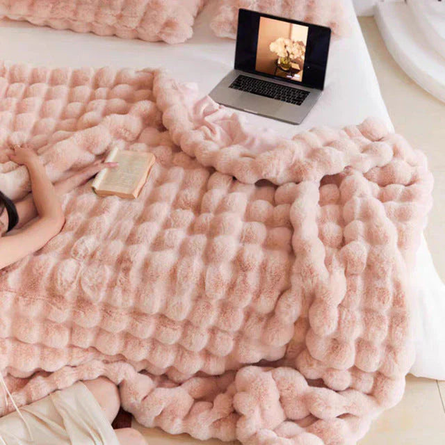 Plush Fuzzy Throw Blanket