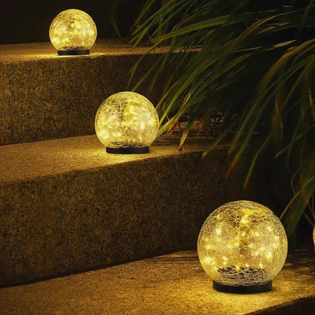 Outdoor Solar Powered Globe Lamp