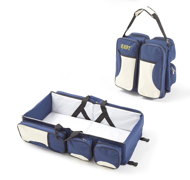 Portable Baby Travel Bed with Storage