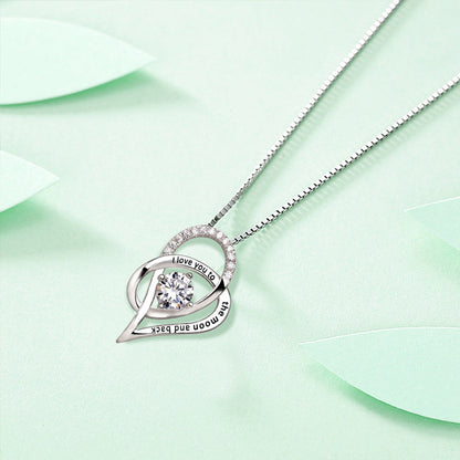 Lovely Mom Heart Pendant Necklace