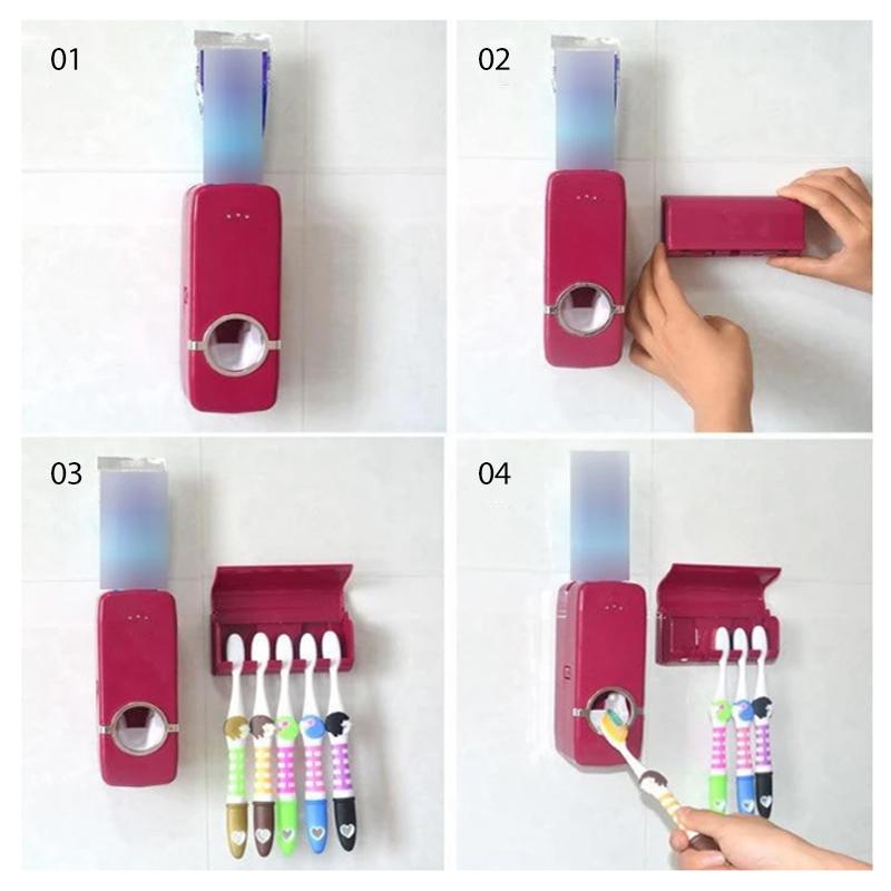 Bathroom Wall Mount Toothbrush Holder