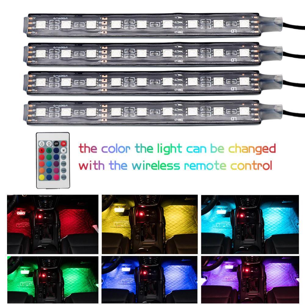 Colorful Car LED Strip Light with Remote Control