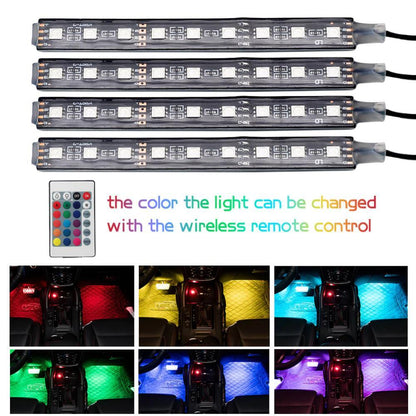 Colorful Car LED Strip Light with Remote Control