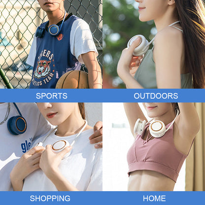 Compact Rechargeable Mini Neck Fan