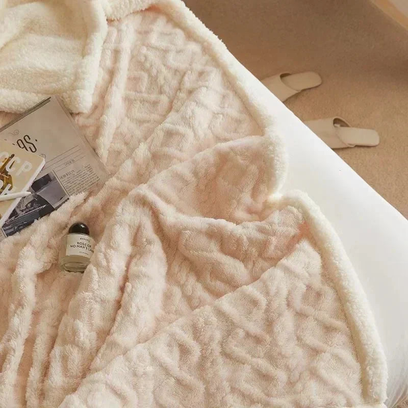 Plush Winter Wool Blanket - Soft & Cozy