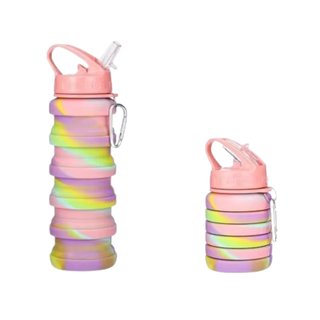 Compact Folding Water Bottle - Lightweight Travel Cup