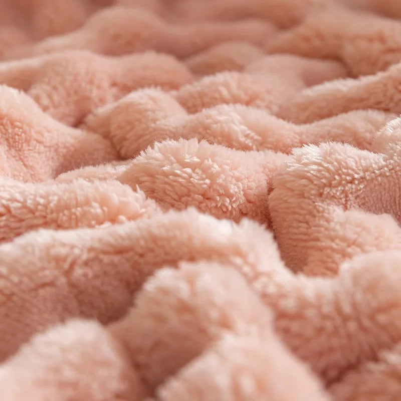 Plush Bubble Soft Fleece Throw Blanket - Yeezlab