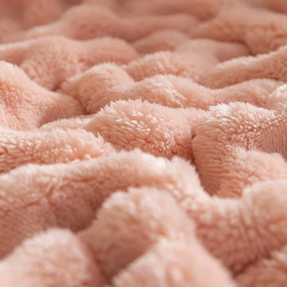 Plush Bubble Soft Fleece Throw Blanket - Yeezlab