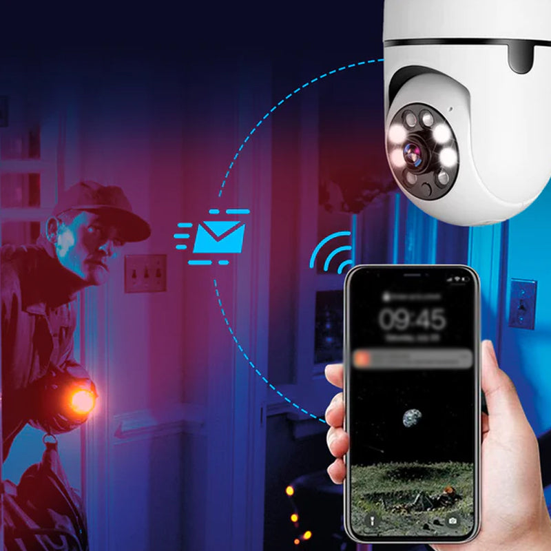 Smart WiFi Security Camera Light Bulb