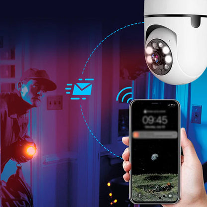 Smart WiFi Security Camera Light Bulb