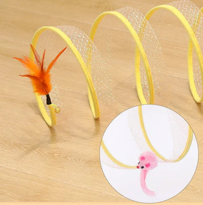 Fun Foldable Kitty Play Tunnel