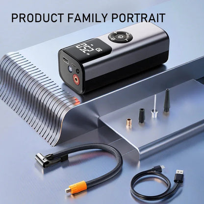 Compact Portable Car Tire Inflator Pump