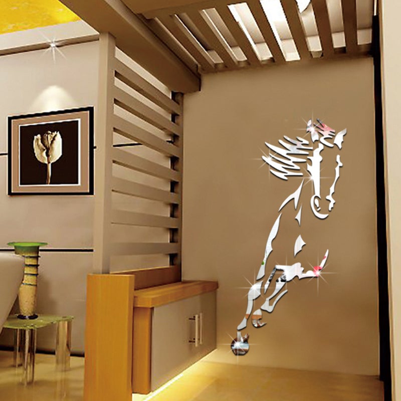 Stunning 3D Horse Wall Art Mirror Decal