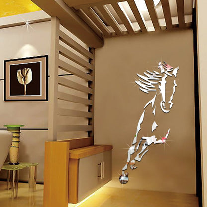 Stunning 3D Horse Wall Art Mirror Decal